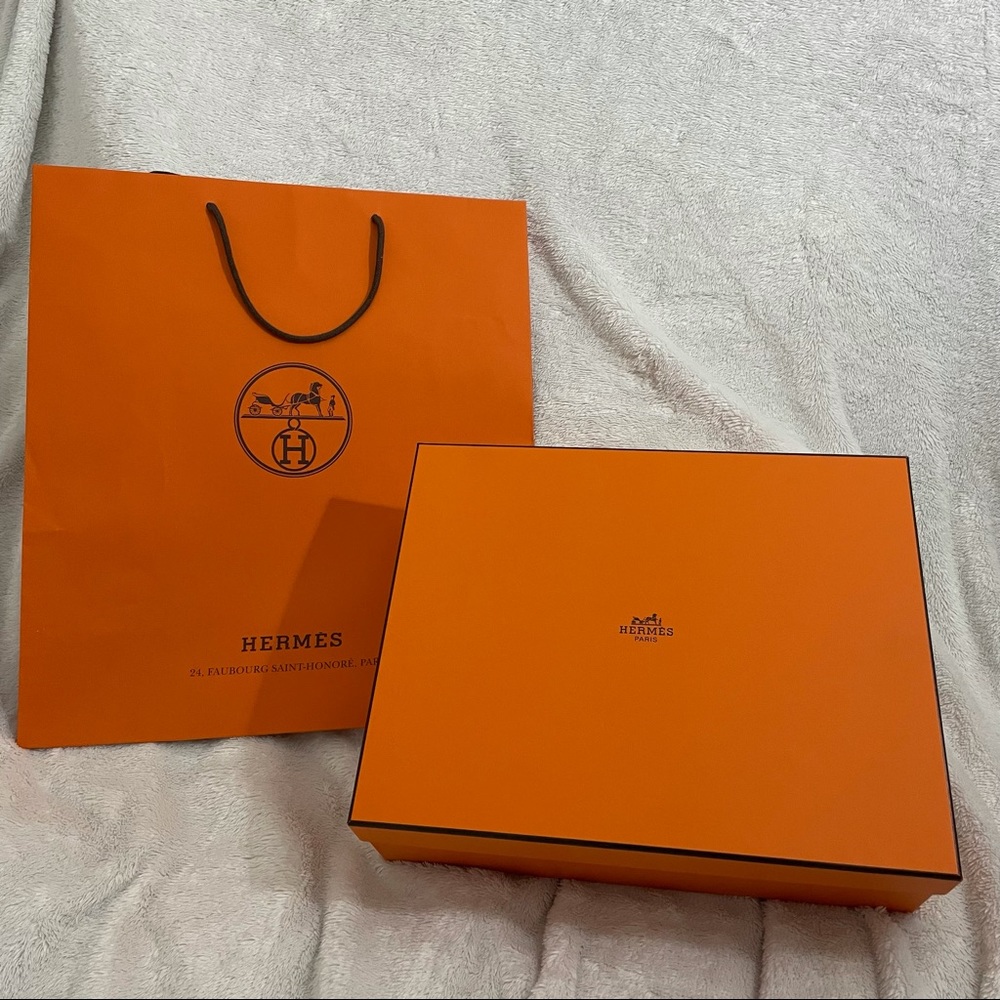Authentic Herms Empty Box With Bag - image 1
